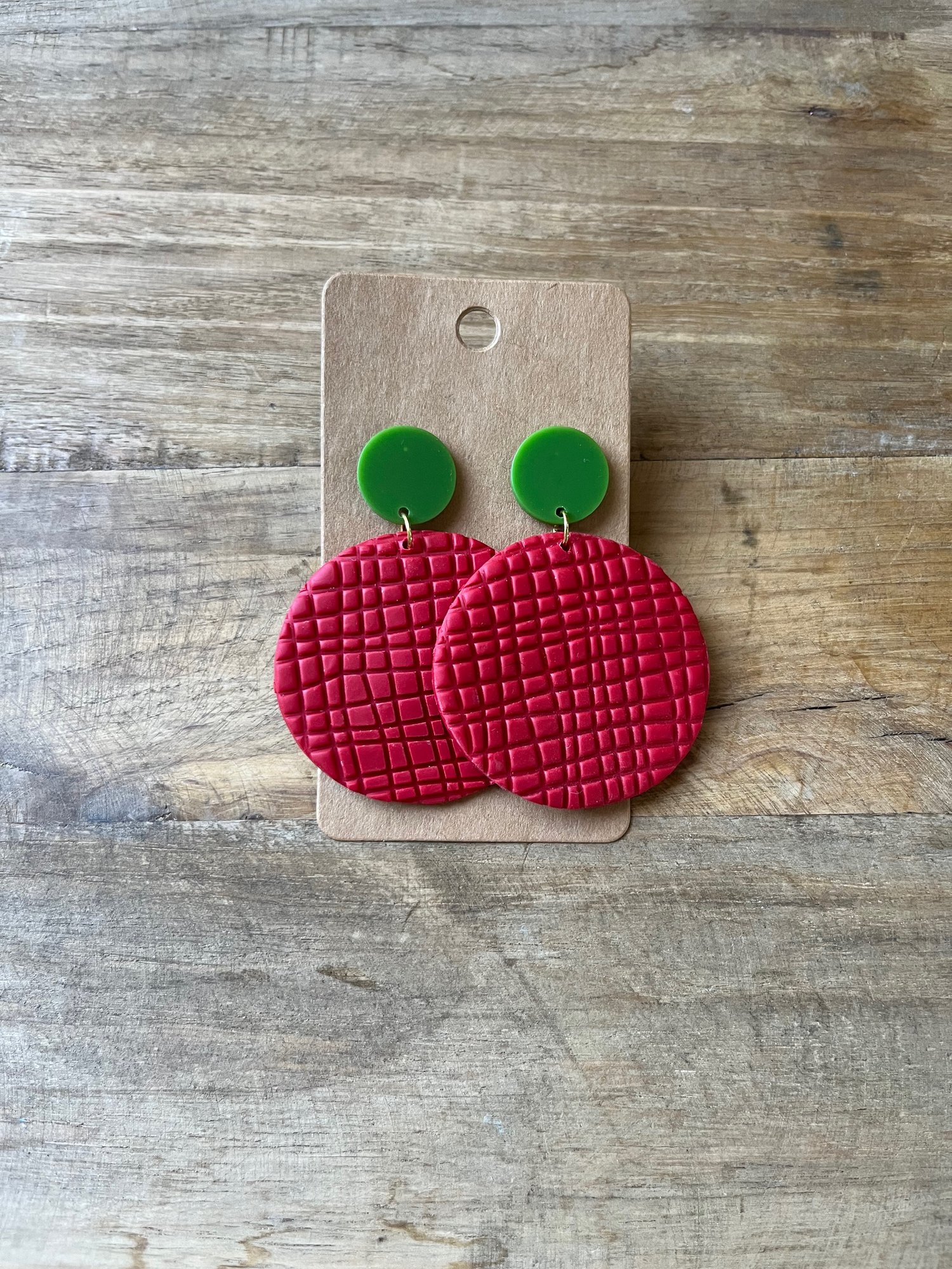 Image of Red Grand Teton with Lt Green Stud