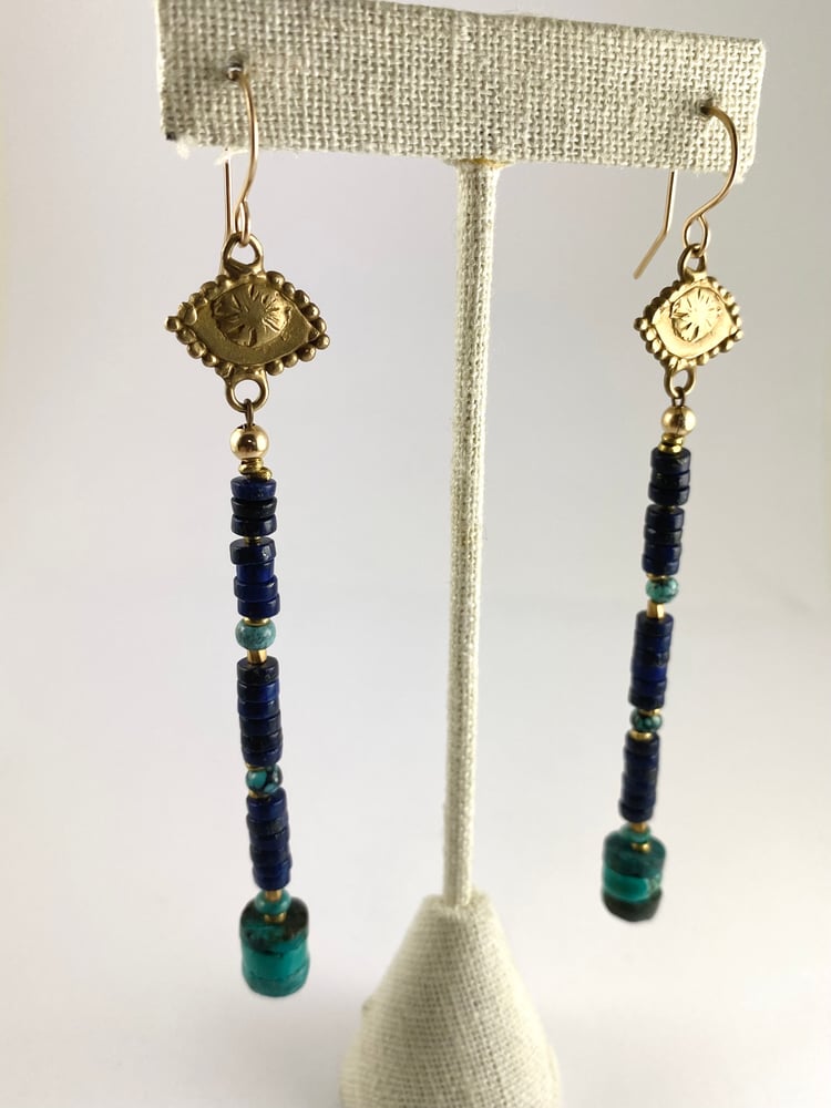 Image of Lapis + Turquoise Golden Eye Drops