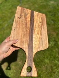 Image 2 of Curly and spalted maple/walnut charcuterie board 2