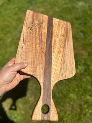 Curly and spalted maple/walnut charcuterie board 2