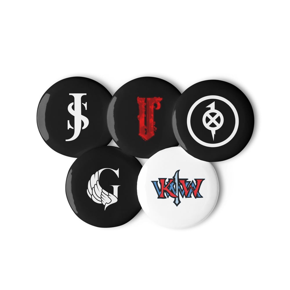 Image of Set of pin buttons