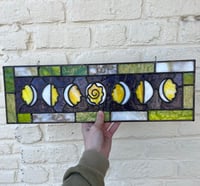 Image 1 of Stained glass deviled egg phase panel no. 6 (2nds)