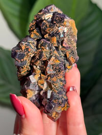Image 2 of SUGARY IRIDESCENT IRON STAINED FLUORITE -CHINA-