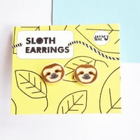 Sloth earrings 