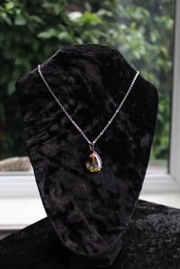 Image 2 of Dead Good mushroom, lichen, paua shell, grass and foliage necklace