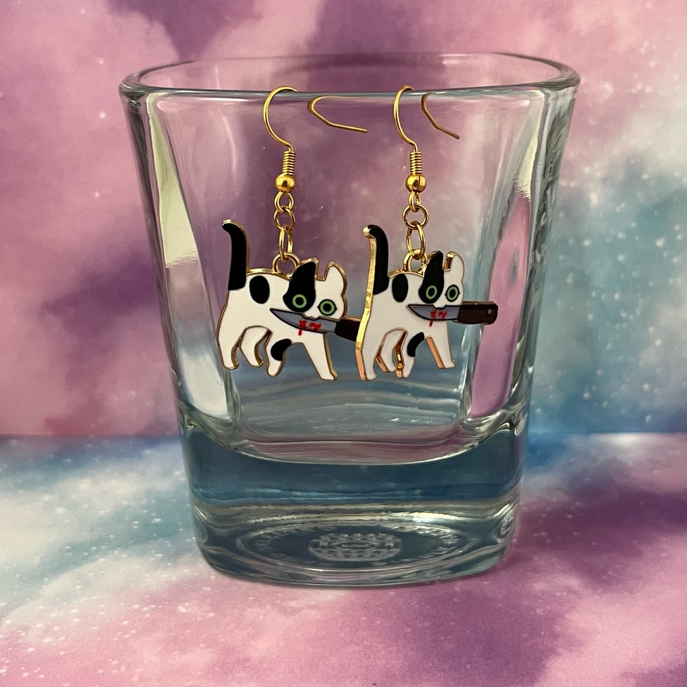 Image of Mxrder Kitten Cat Earrings