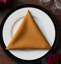 Image 1 of Polyester Napkin 20"x20" - Gold