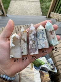 Mini Flower Agate Towers