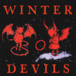 Two print with little winter devils 