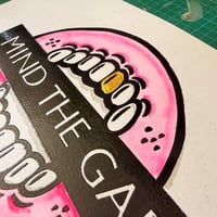Image 4 of MIND THE GAP Relief Print    (Limited Availability) 