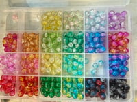 Image 6 of Amber Crack Glass Rounds( all colors)