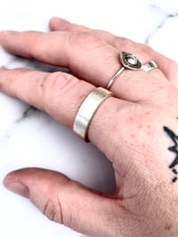 Image 4 of Chunky Matt Handmade Sterling Silver Wedding Ring 