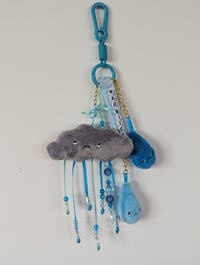 Image 1 of Sad bitch/Bad bitch - Rain cloud bag charm 
