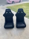 Nrg black seats pair