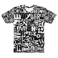 Image 1 of FONT BLOCK Exclusive - "Nam Myoho Renge Kyo" - Men’s cotton crew neck t-shirt