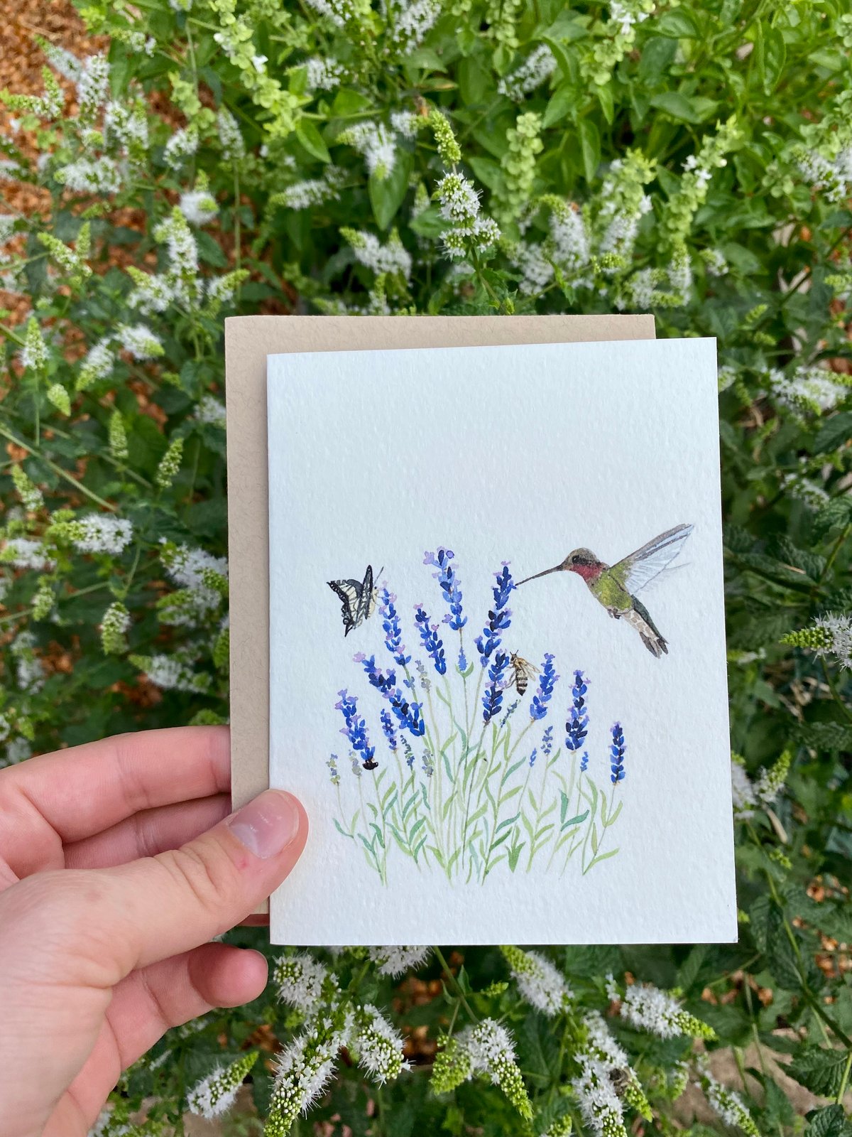Image of Garden Pollinators Greeting Card