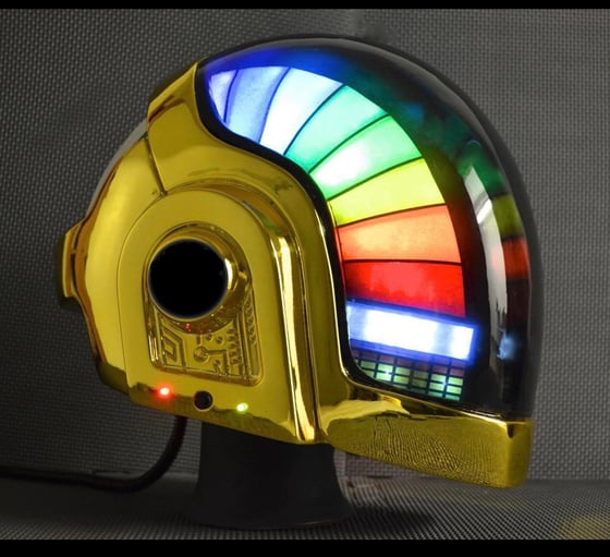 Image of Daft Punk Helmet DISCOVERY ERA replica.