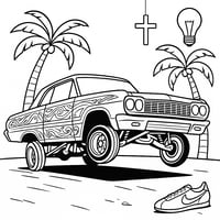 Image 3 of For The Love Of Lowriding Activity Book.