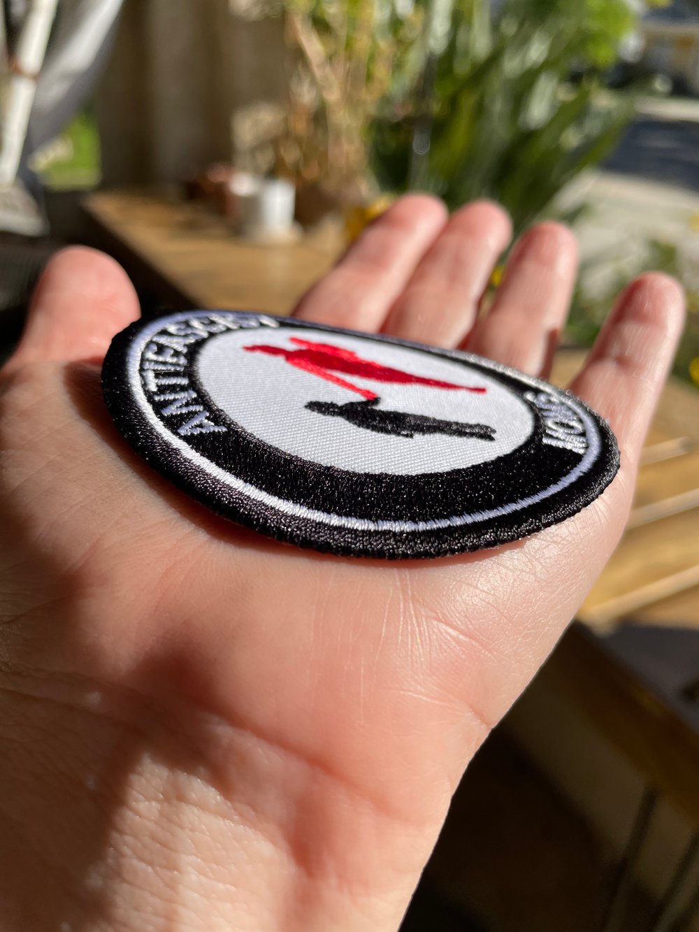 Image of Antifascist Moms Embroidered patch