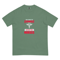 Image 13 of heavyweight t-shirt (God made the strongest women nurses)