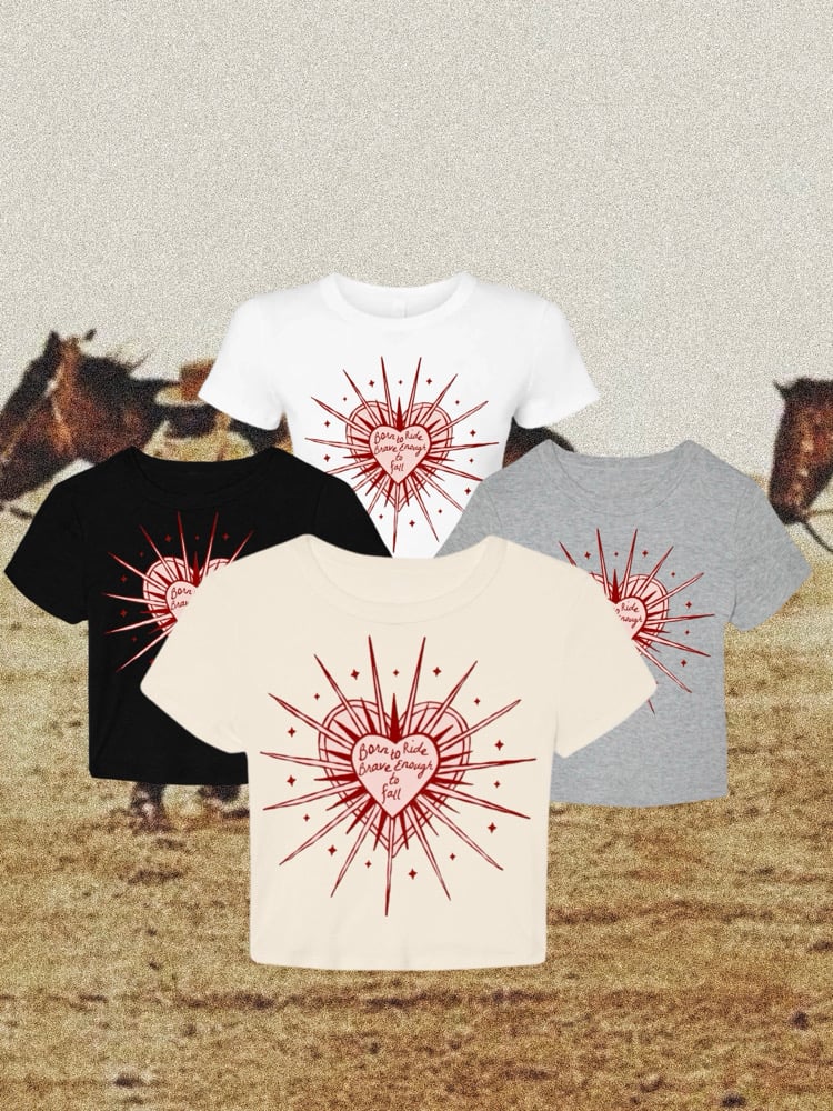 Image of Born to ride, brave enough to fall