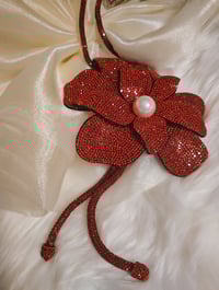 Image 3 of RA'NAE RED & PEARL NECKLACE 