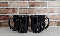 Image 5 of Set of 4 Black Amethyst Horn Mugs