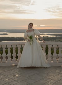 Image 1 of 1970s Puff Sleeve Dress 
