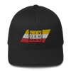 Embroidered Stripe Badge Hat