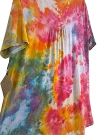 Image 7 of L Luxe Knit Babydoll Top in Euphoria Watercolor Ice Dye