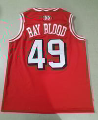 Image 2 of BLOODY GANG BASKETBALL JERSEY (Red)