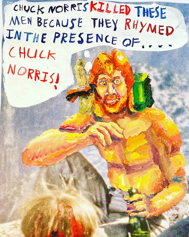 Chuck Norris-Original Painting 