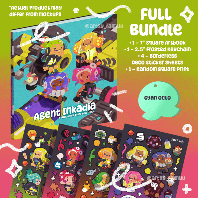  🍋 AGENT INKADIA Cephaloparade ~ ARTBOOK + MERCH FULL BUNDLE 