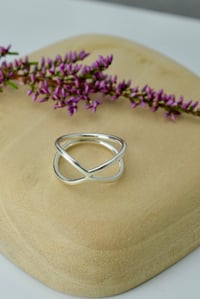 Image 2 of Saltire silver ring