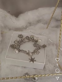 Image 1 of Snowflake Charm Bracelet