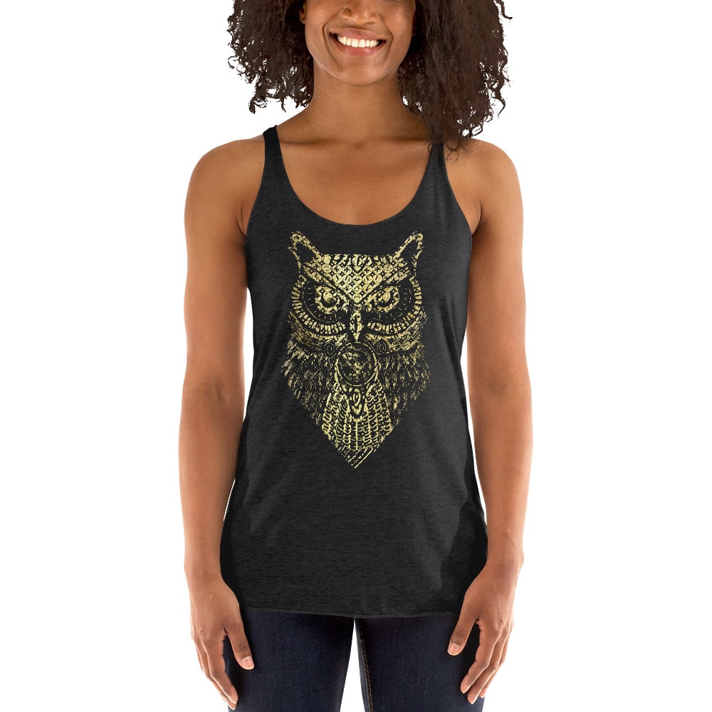 Golden Owl Racerback Tank
