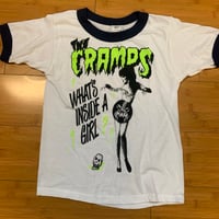 Image 2 of VTG 80's NOS CRAMPS YOUTH Ringer