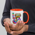 Love School Bus Driver Mug with Color Inside