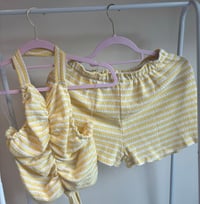 Image 1 of Crochet stripe backless shorts set - 5 colours 