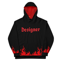 Image 1 of DESIGNER FLAME HOODIE