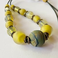 Image 3 of Mellow Yellow - Adjustable necklace