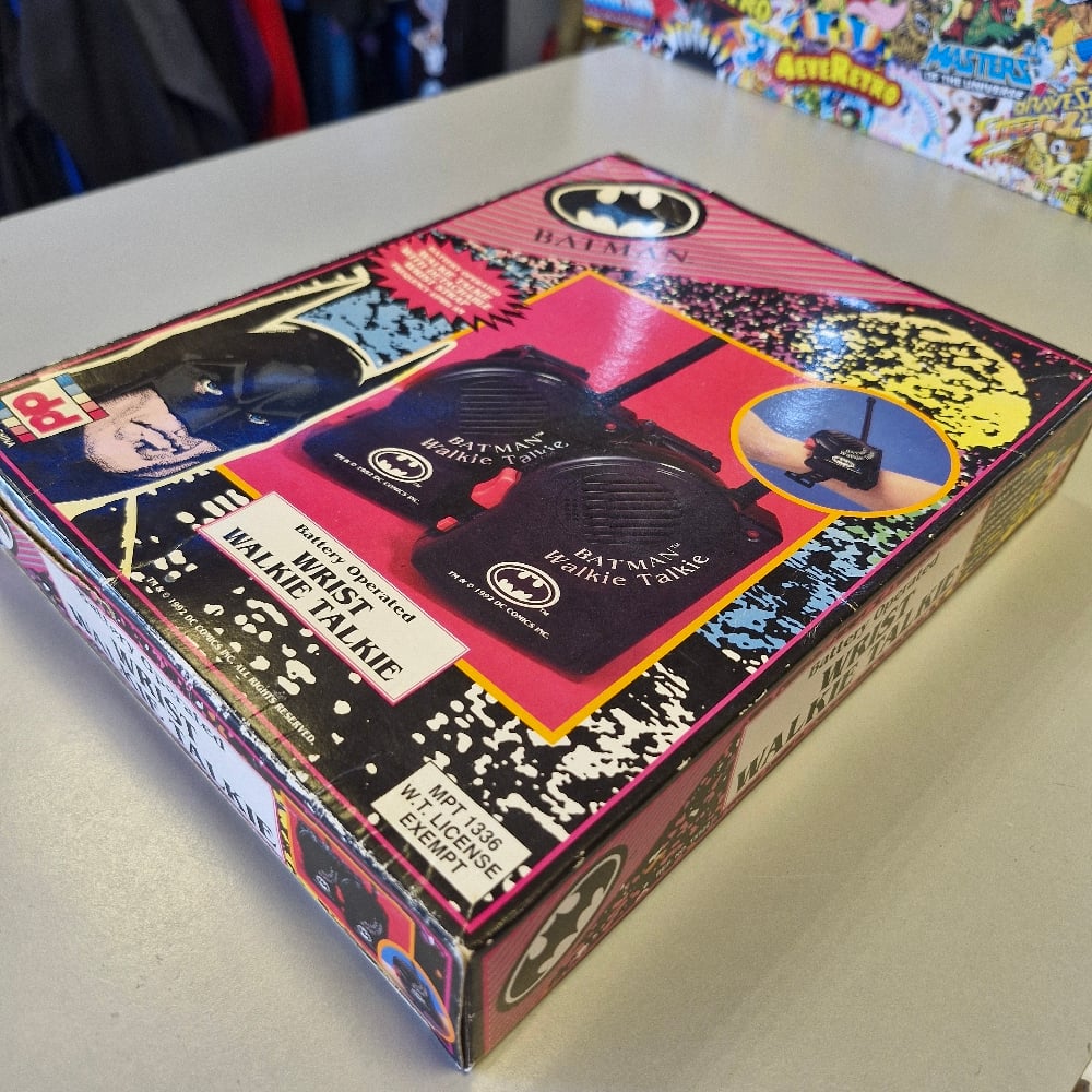 Image of Vintage Batman Wrist Walkie Talkie Set – Boxed – 1992 Dekker Toys (untested)