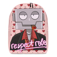 Cherry 🍒 Hearts ❤️ and Bots 🤖 Minimalist Backpack