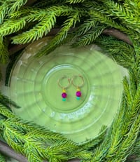 Image 3 of Small Hoops 14k gold filled