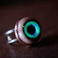 Image 9 of Blue Green Eyeball Ring