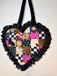 Image 2 of One of a Kind Patchwork Heart Bag – Handmade ❤️‍🔥