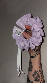 Image 2 of purple open tie collar 