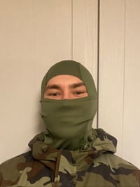 Image 1 of Full Face Balaclava - Green