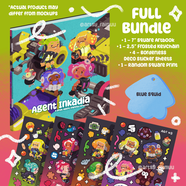 🍋 AGENT INKADIA Cephaloparade ~ ARTBOOK + MERCH FULL BUNDLE 