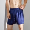 NAVY SILK BOXERS